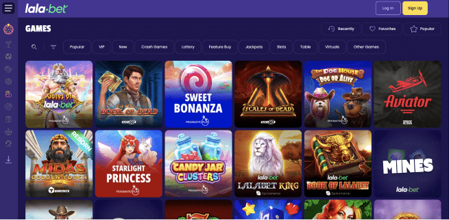 Online casino spelaanbod